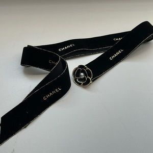 Chanel holiday ribbon with toggle